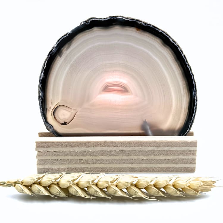 Kaarsenhouder | Agaatschijf