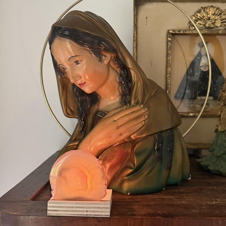 Kaarsenhouder | Agaatschijf - Afbeelding 6