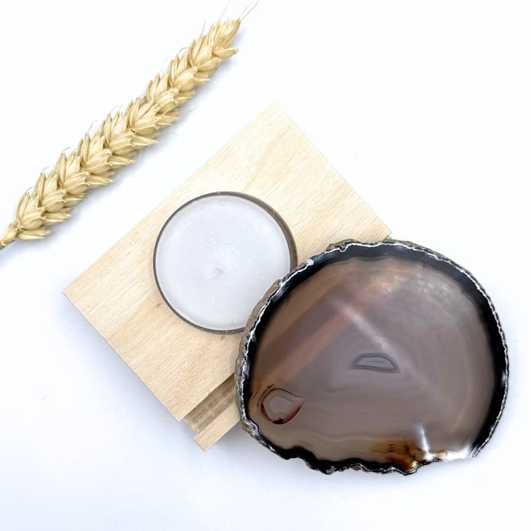 Kaarsenhouder | Agaatschijf - Afbeelding 4