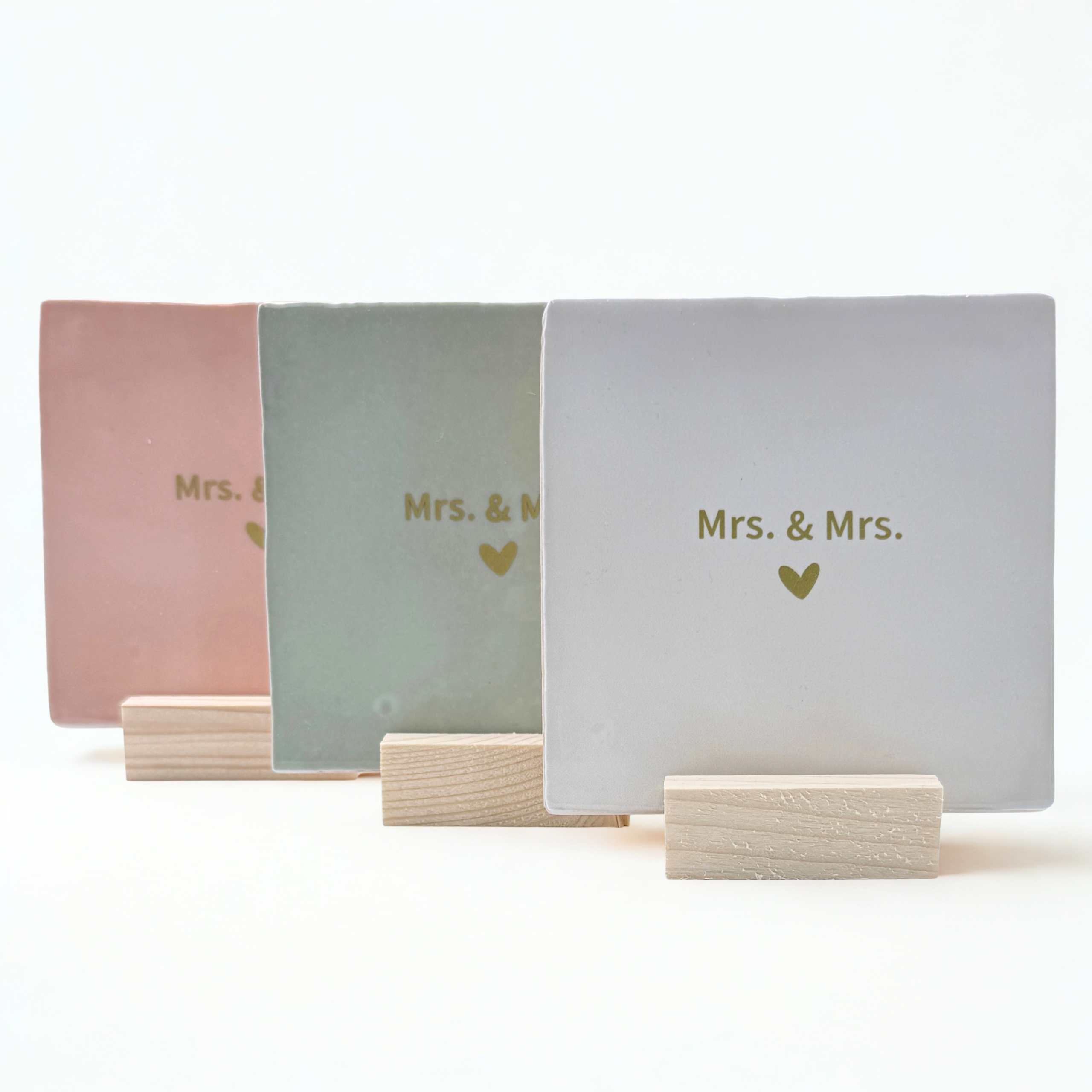 Tegeltje 'Mrs. & Mrs.' | Goud