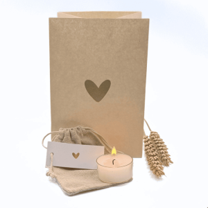 Candle Bag | hartje goud