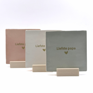 Tegeltje 'Liefste papa' | Goud